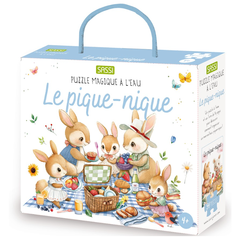 Magique puzzle à l'eau. Le pique-nique