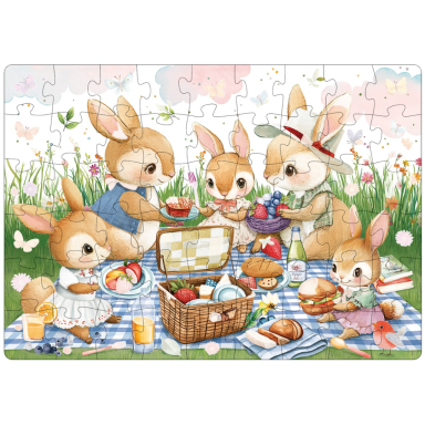 Magique puzzle à l'eau. Le pique-nique