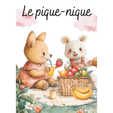 Magique puzzle à l'eau. Le pique-nique