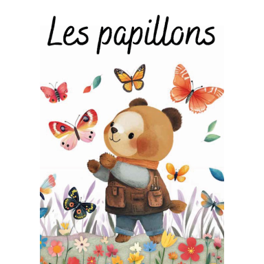 Puzzle magique à l'eau. Les papillons