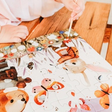 Puzzle magique à l'eau. Les papillons