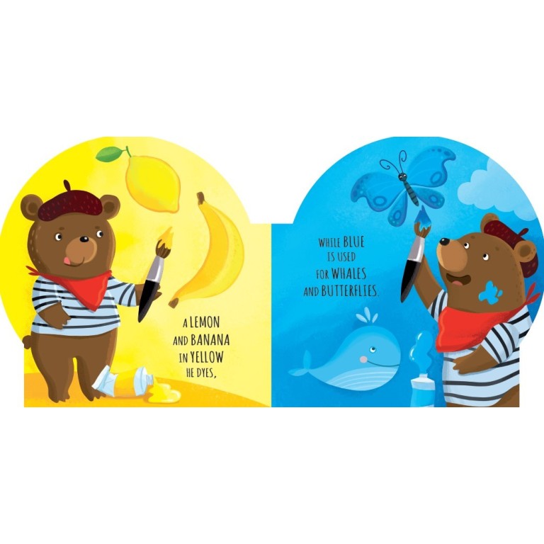 Shaped books. Colours