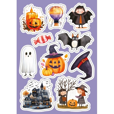 Stickers et Activités. Halloween