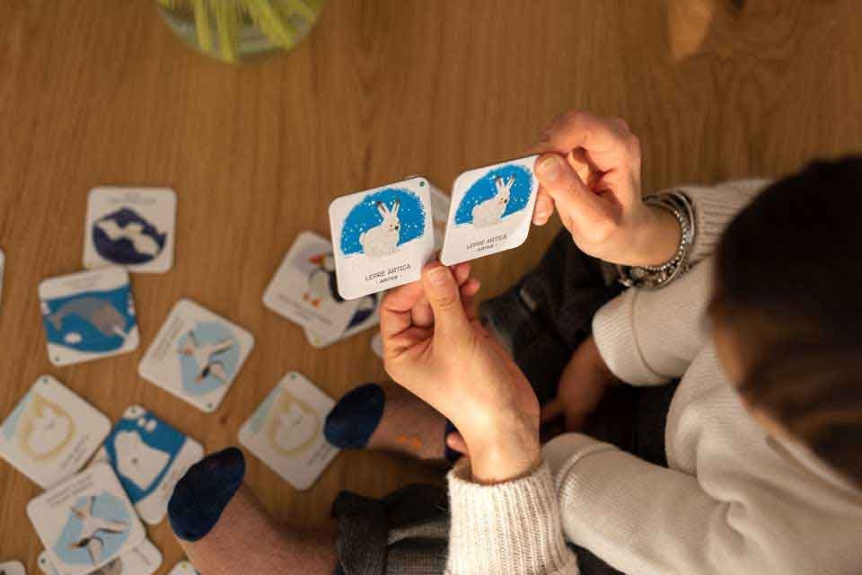 Gioco del domino e gioco del memo per bambini